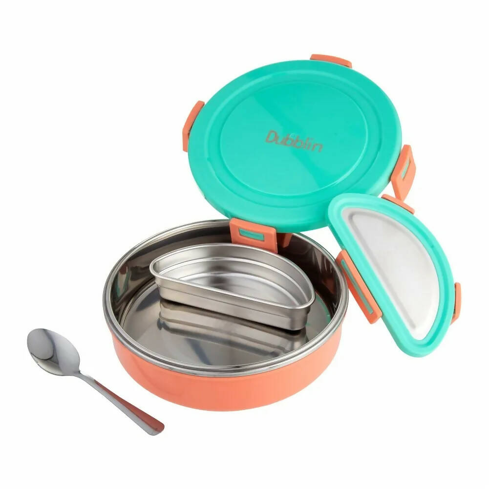 Dubblin Mint Stainless Steel Lunch Box | Grocsy