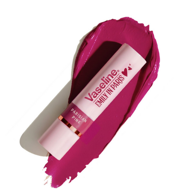 Vaseline Emily In Paris Tinted Lip Balm Stick - Parisian Pink | Grocsy