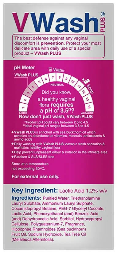 VWash Plus Expert Intimate Hygiene | Grocsy