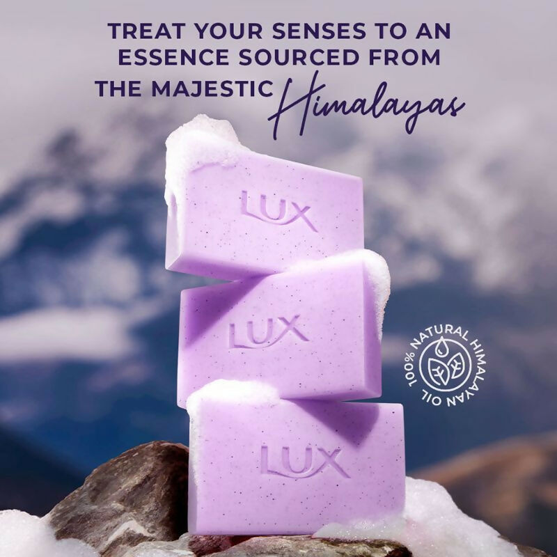 Lux Essence Of Himalayas Lavender & Vitamin C Exfoliating Soap | Grocsy