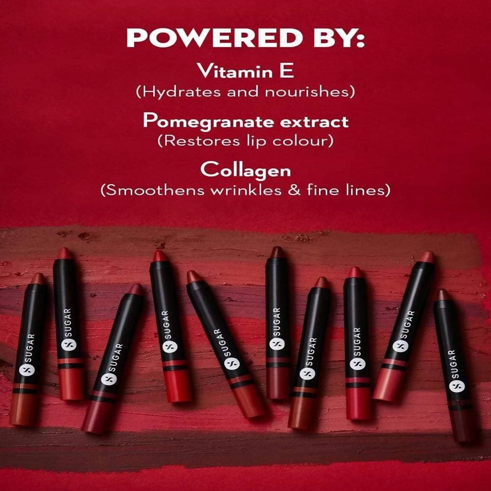 Sugar Plush Crush Creme Crayon - Red Rebel (Blue toned Red) | Grocsy