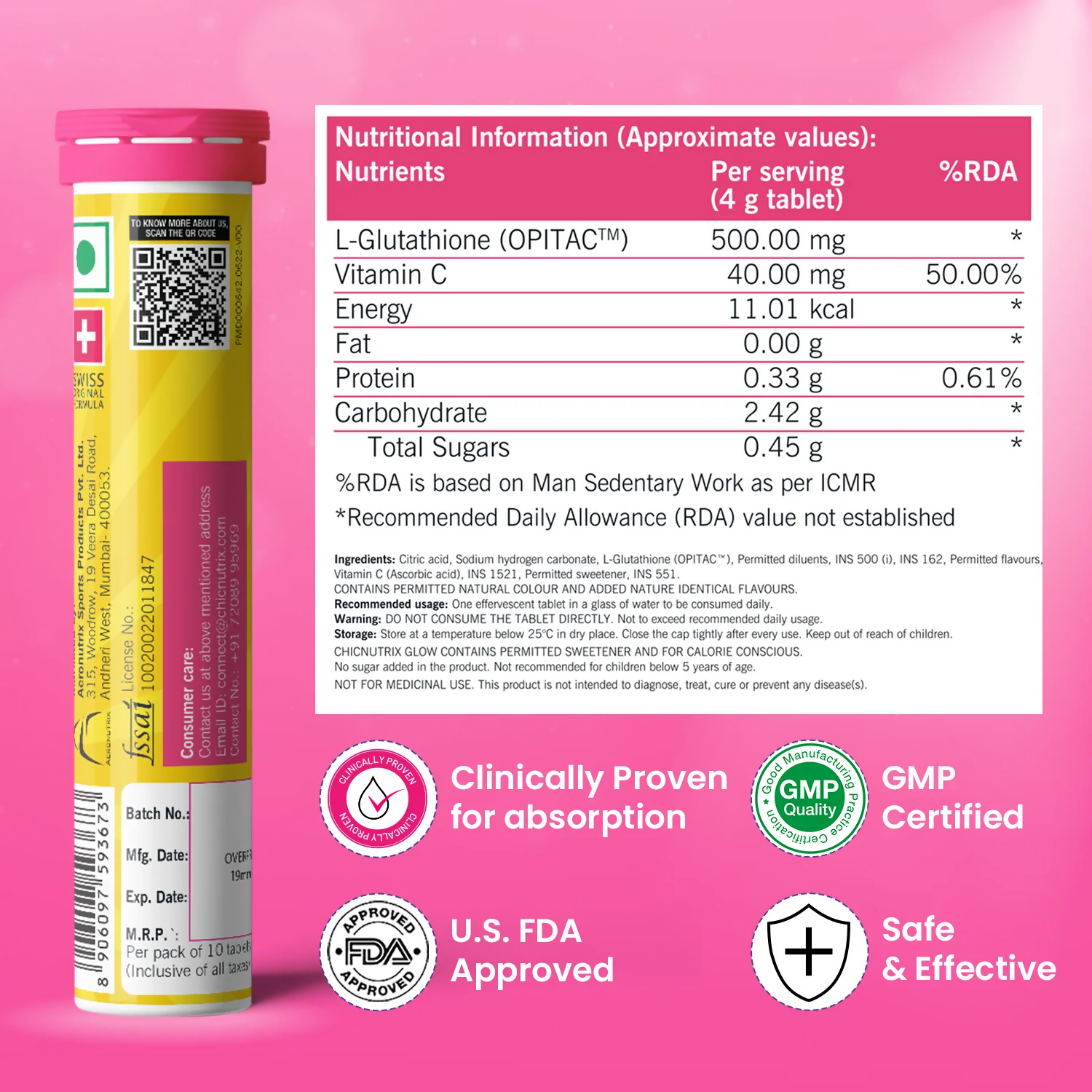 Chicnutrix Everyday Glow Combo - Glow & Outshine, Glutathione & Korean Brightening Serum | Grocsy