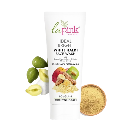 La Pink Ideal Bright White Haldi Face Wash | Grocsy