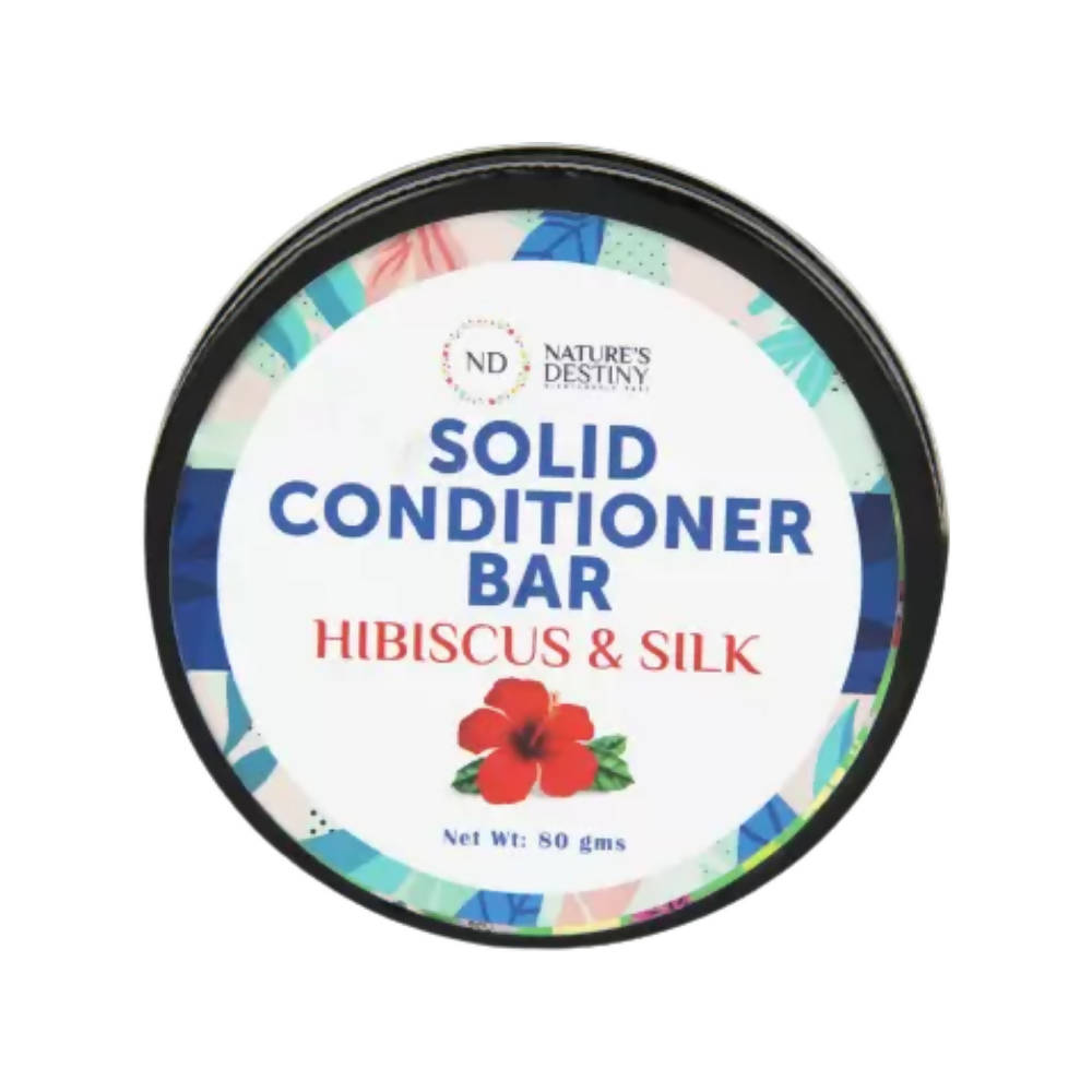 Nature's Destiny Hibiscus & Silk Solid Conditioner Bar | Grocsy