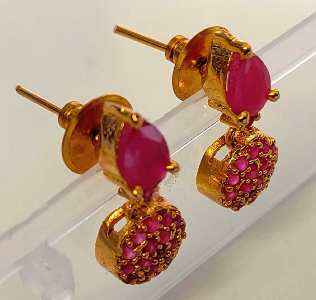 Cute Ruby Earrings | Grocsy
