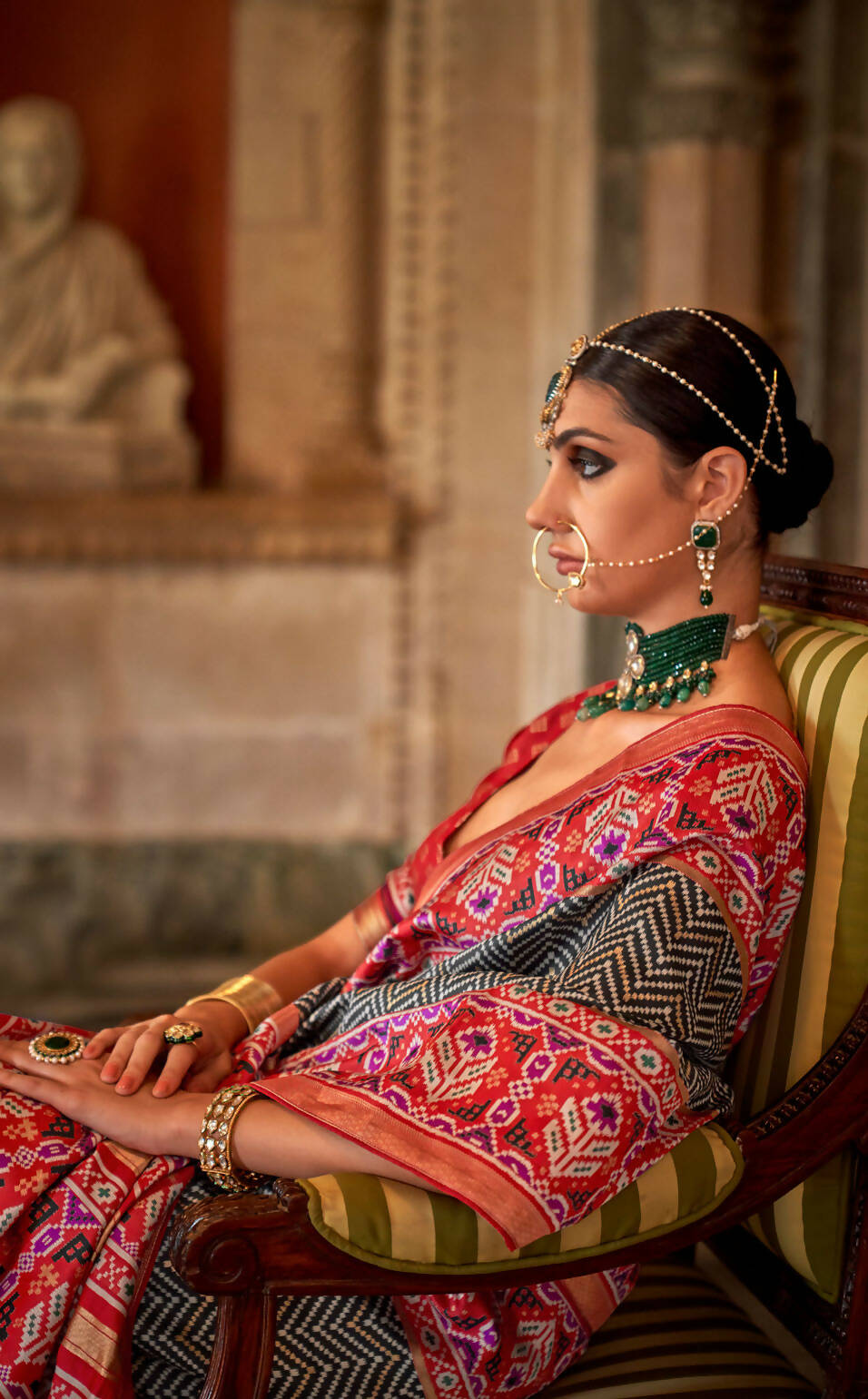 Kabul Grey Banarasi Weaving, Ultra Aqua Finish, Zari Work Banarasi Silk Saree - Rath Kunti | Grocsy