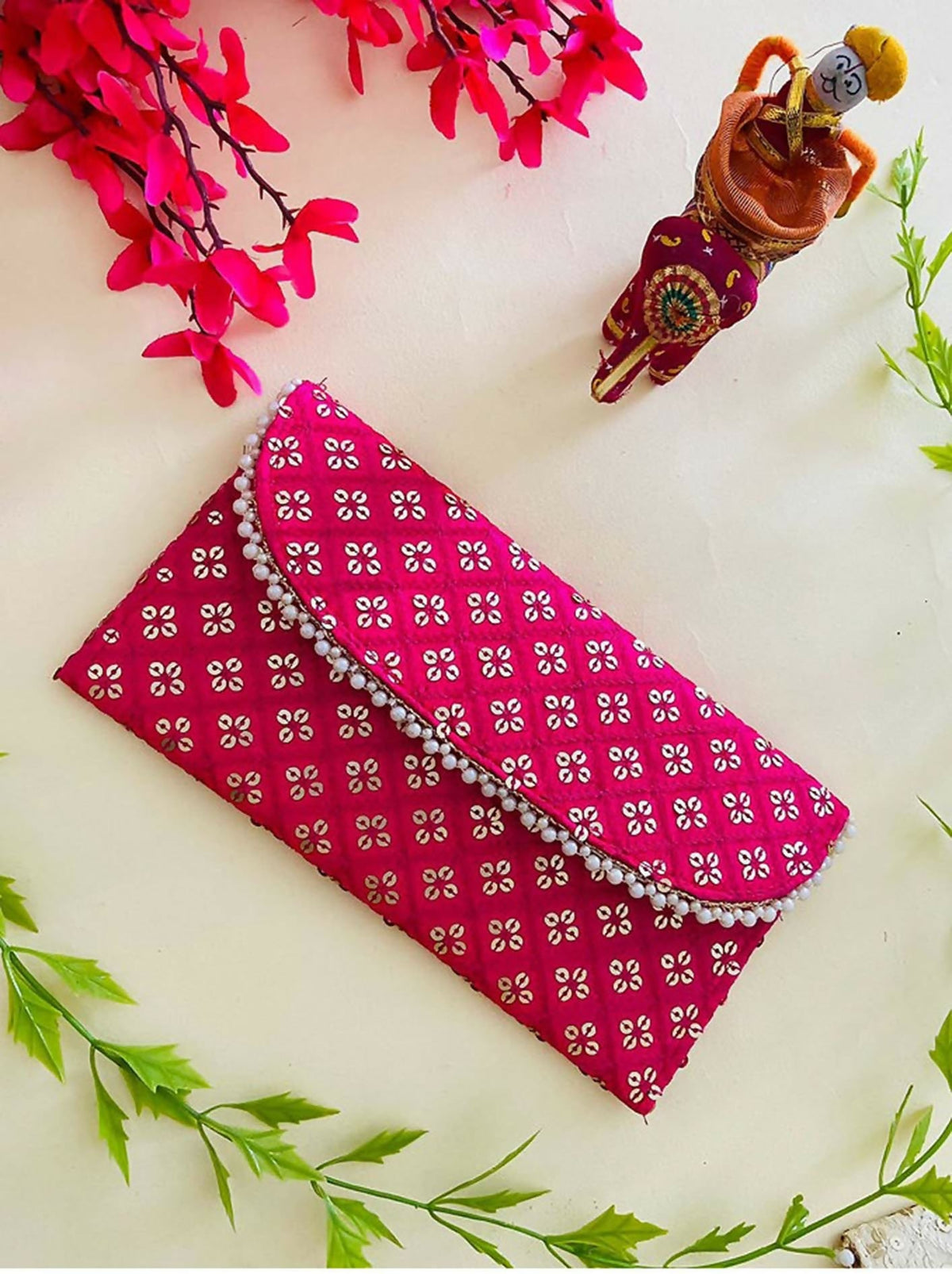 Joban Fashion Bridal Purse - Pink | Grocsy