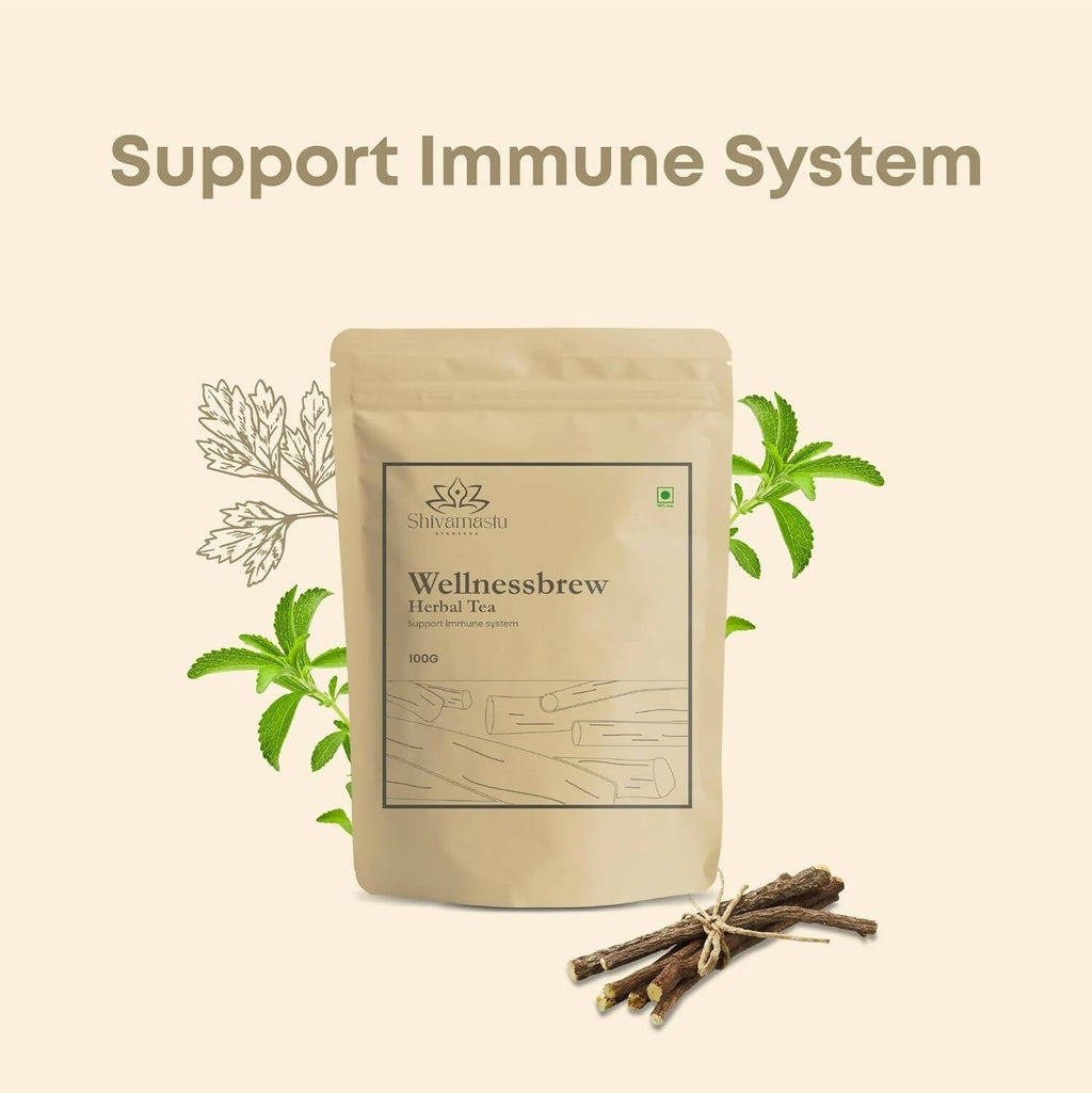 Shivamastu Ayurveda Wellnessbrew Herbal Tea | Grocsy