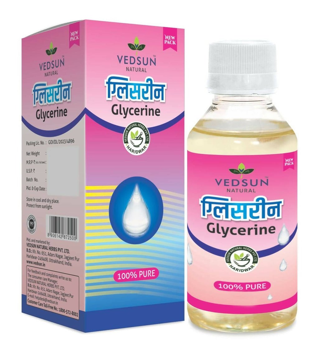 Vedsun Naturals Glycerine Liquid Pure and Unscented for Soft And Moisturize Skin | Grocsy