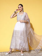 Ahalyaa women's wear Traditional wear lehenga choli - White | Grocsy