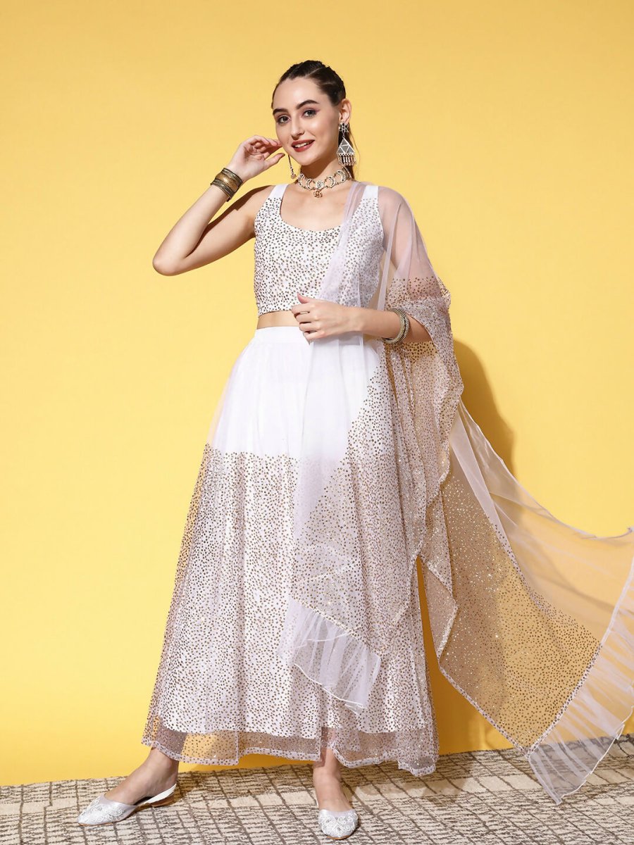 Ahalyaa women's wear Traditional wear lehenga choli - White | Grocsy