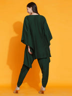 Women Republic Green Kaftan With Hand Embellishment And Dhoti Salwaar | Grocsy