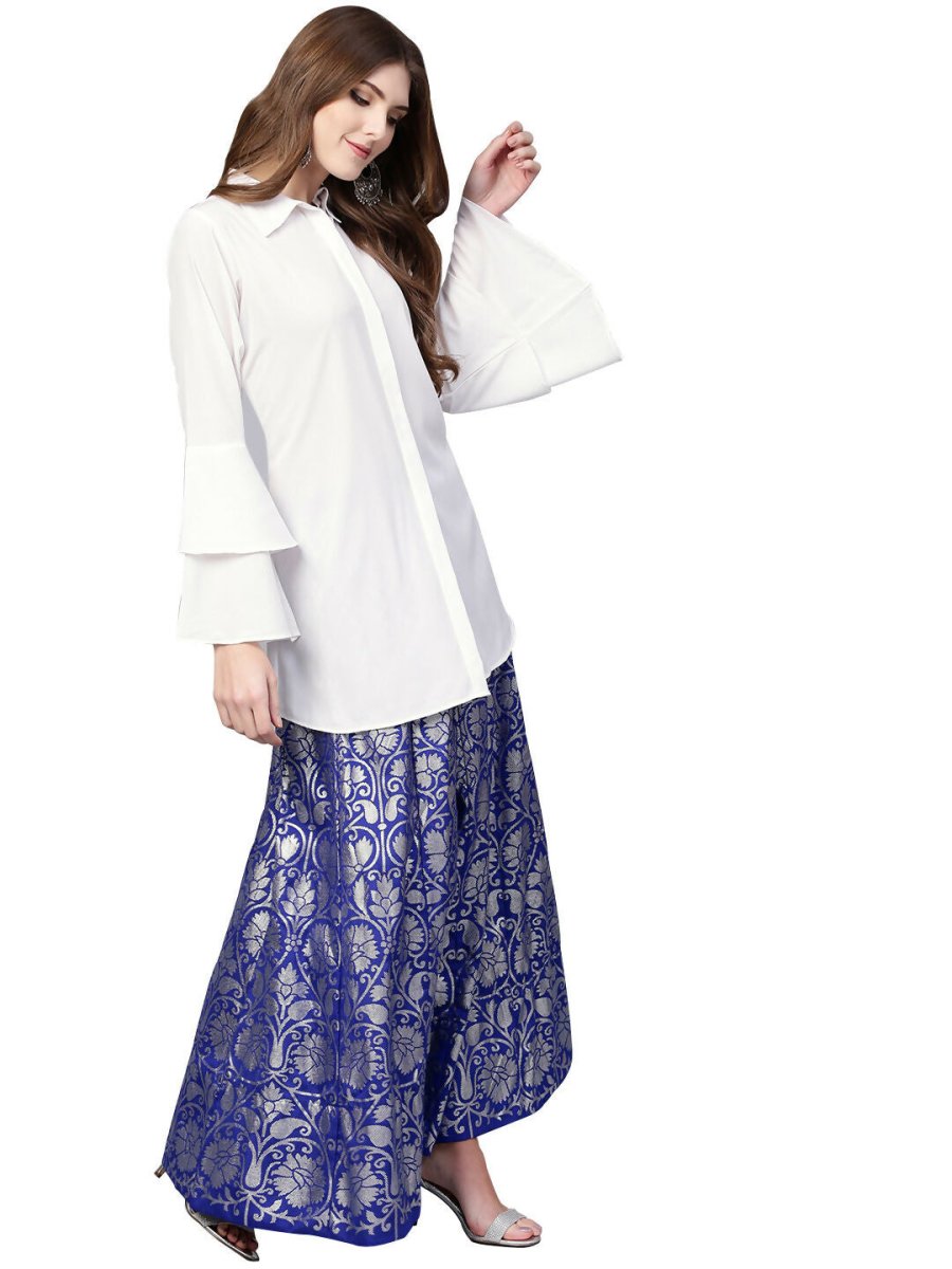 Ahalyaa Women's Traditional Wea Co-ods - White | Grocsy