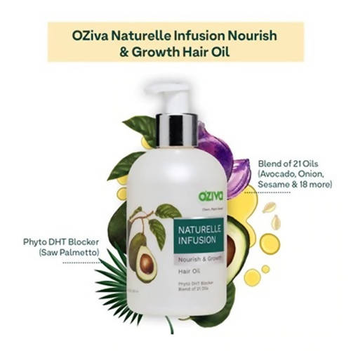 OZiva Naturelle Infusion Nourish & Growth Hair Oil | Grocsy