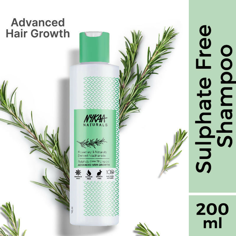 Nykaa Naturals Advanced Hair Growth Shampoo With Rosemary & Naturally Derived Niacinamide | Grocsy