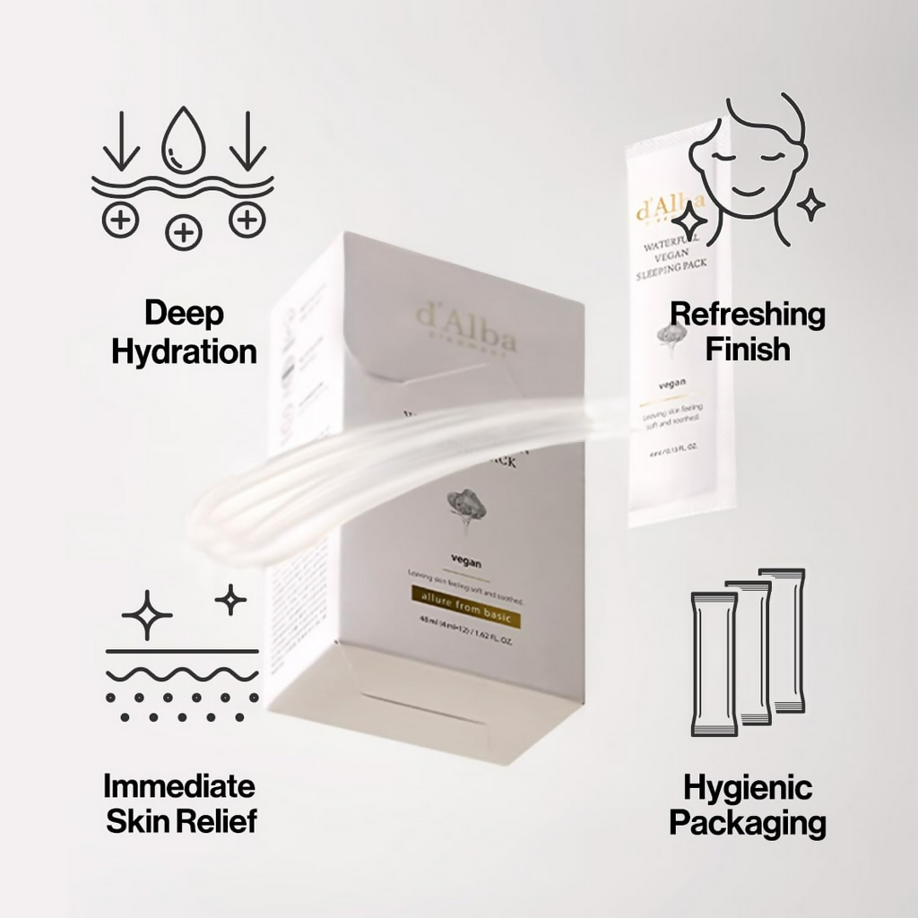 d'Alba Piedmont Italian White Truffle Waterfull Vegan Sleeping Pack | Grocsy