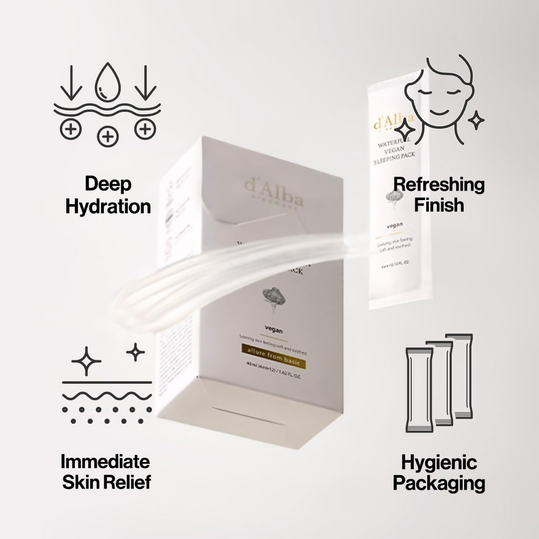 d'Alba Piedmont Italian White Truffle Waterfull Vegan Sleeping Pack | Grocsy