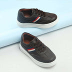 Tiny Bugs Boys Lace Up Casual Sheos - Dark Brown | Grocsy