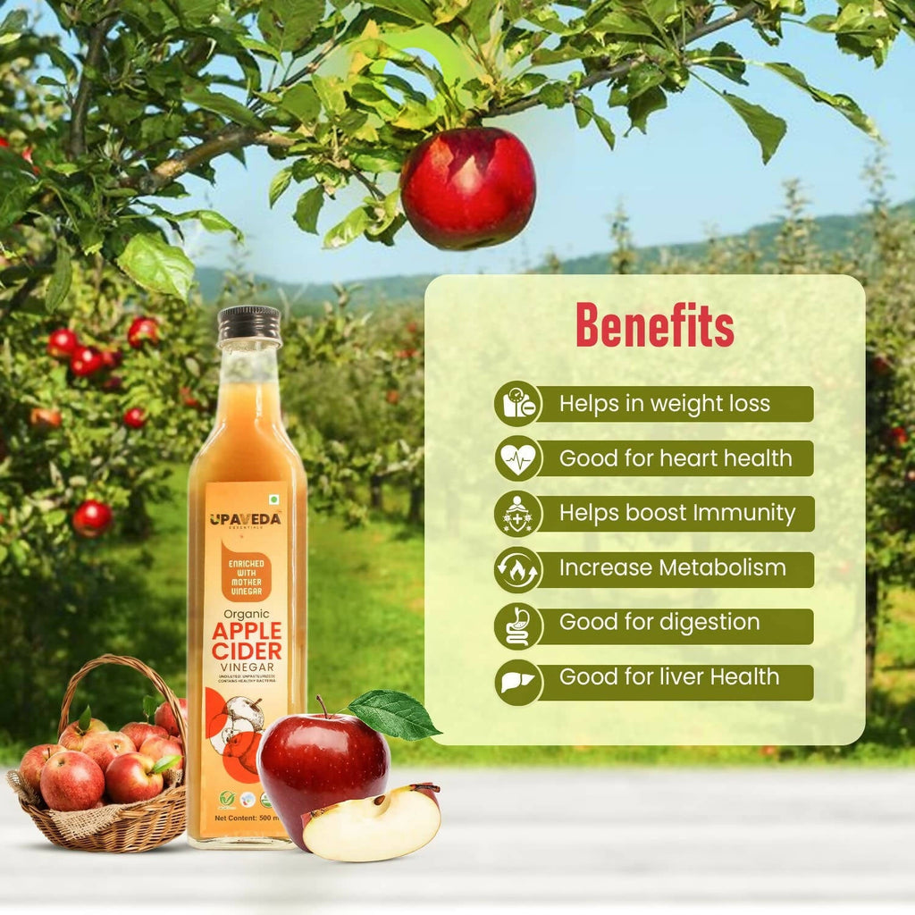 Upaveda Organic Apple Cider Vinegar | Grocsy