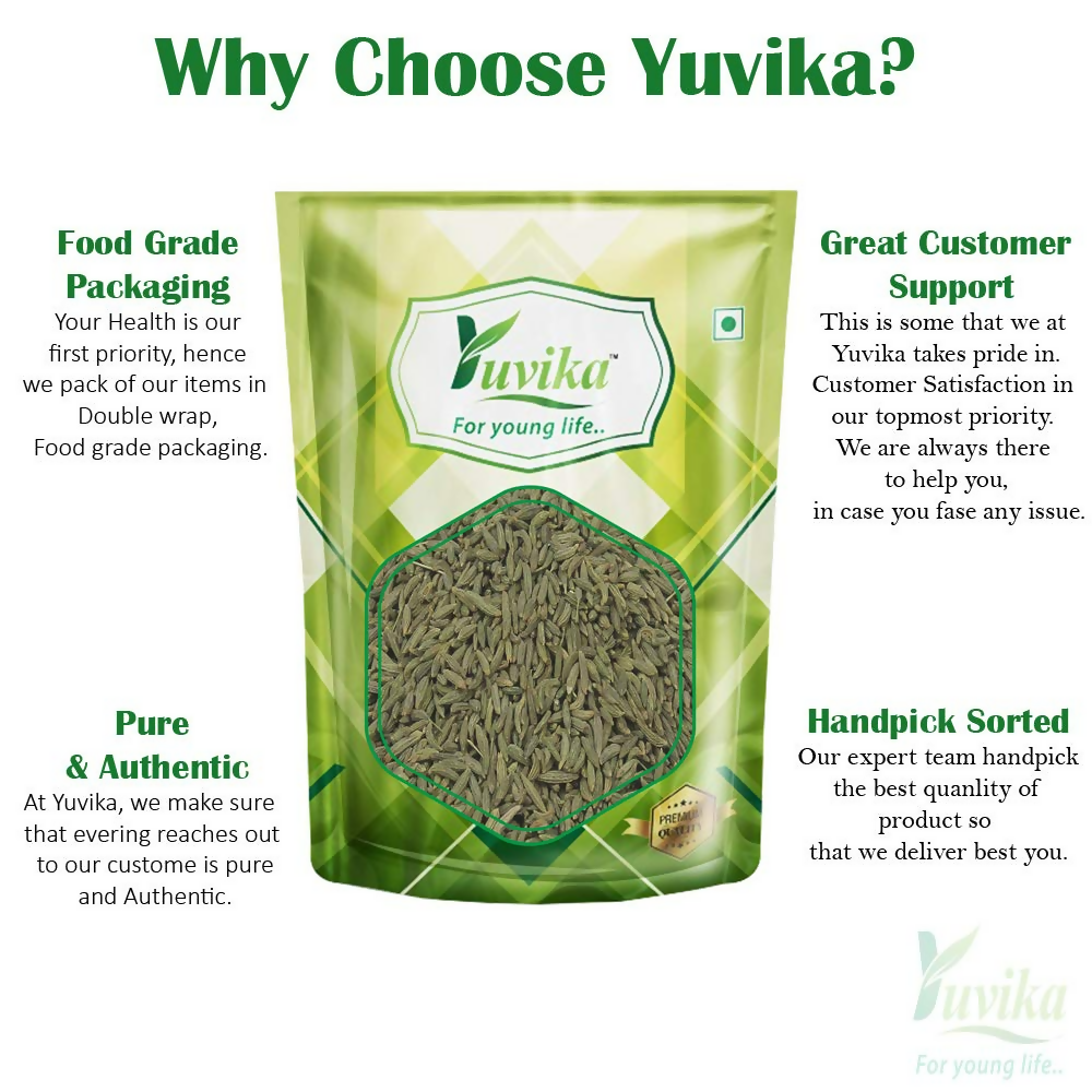 Yuvika Sonf Choti - Saunf Barik - Foeniculum Vulgare - Fennel Seeds Small | Grocsy