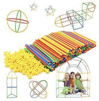 Kipa Children's Puzzle Straw Assembly, Educational Play and Learn Plastic Building Construction, Stitching Assembly Straw Build Blocks Creative Toy | Grocsy