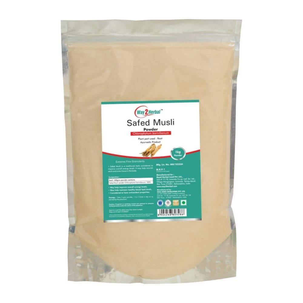Way2herbal Safed Musli Powder | Grocsy