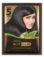 Nisha Henna Based Quick Hair Color Black | Grocsy