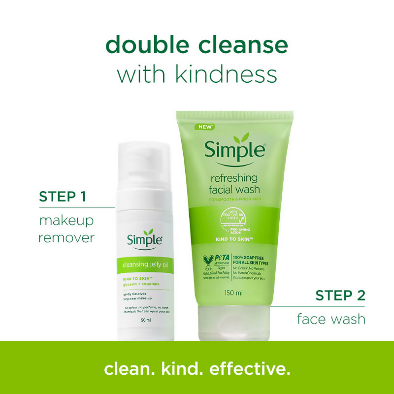 Simple Kind To Skin Cleansing Jelly Oil | Grocsy