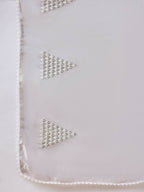 Grey Tissue Slub Embroidered Saree with Unstitched Blouse - Vairagi | Grocsy