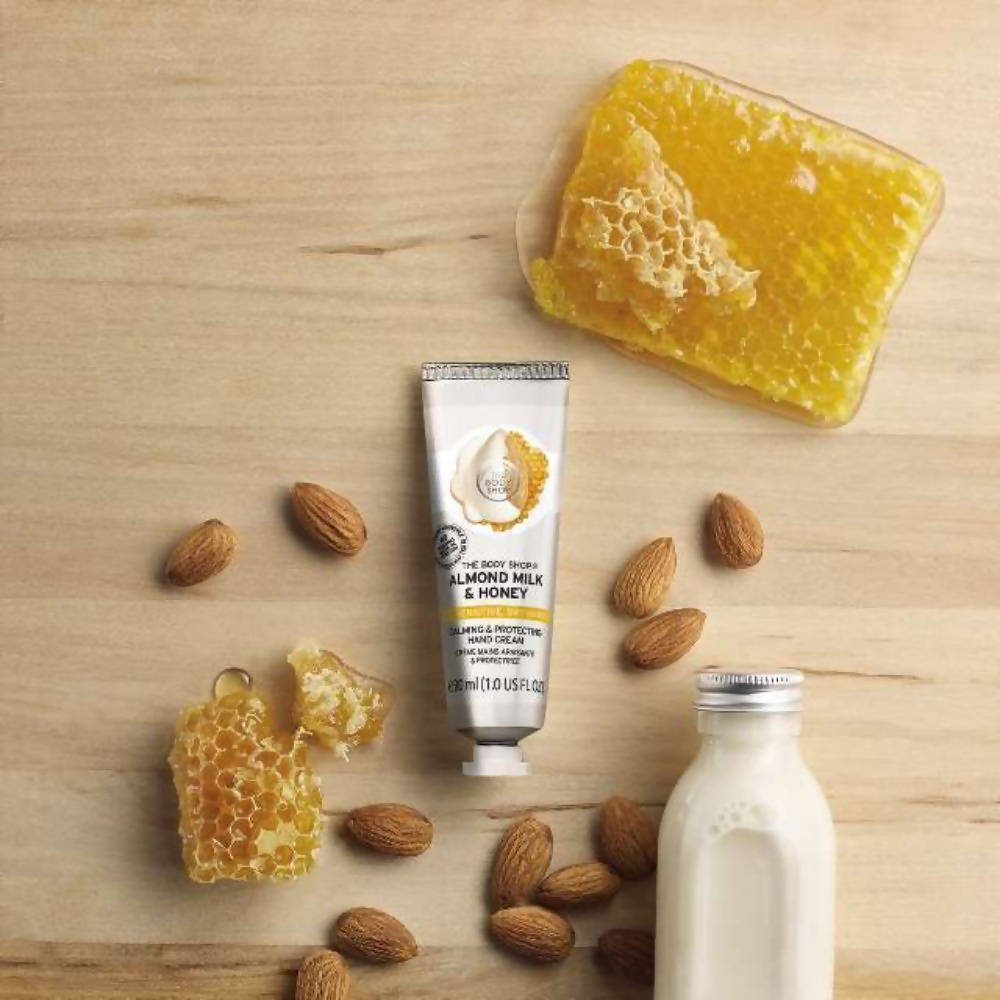 The Body Shop Almond Milk & Honey Calming & Protecting Hand Cream | Grocsy