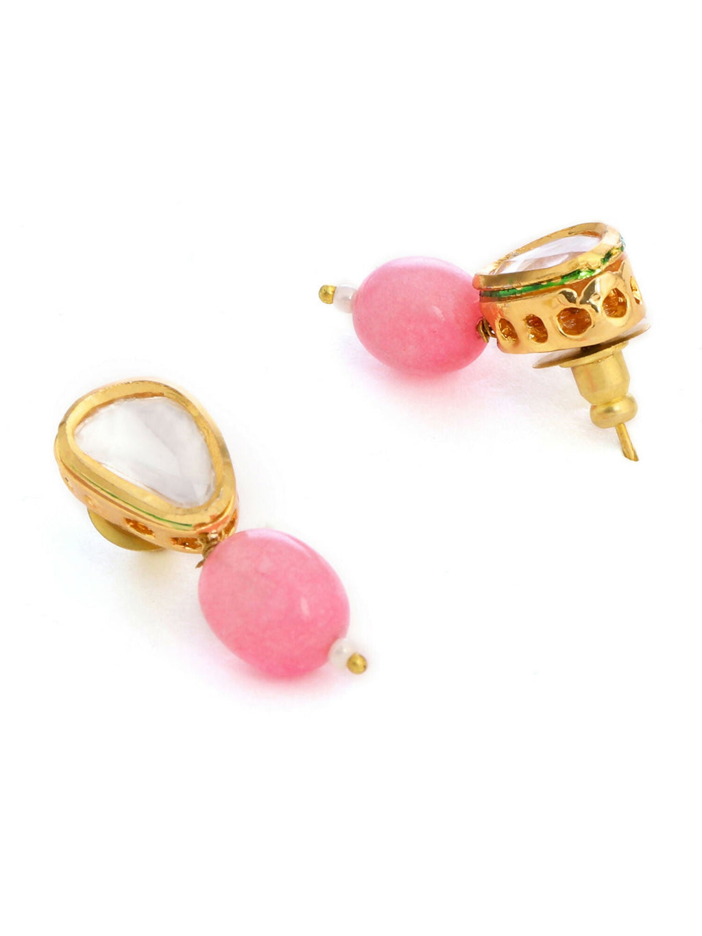 Ruby Raang Pink Kundan Studs | Grocsy