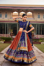 Ready to Wear Lehenga Choli for Women by Infinity Export - Orange | Grocsy