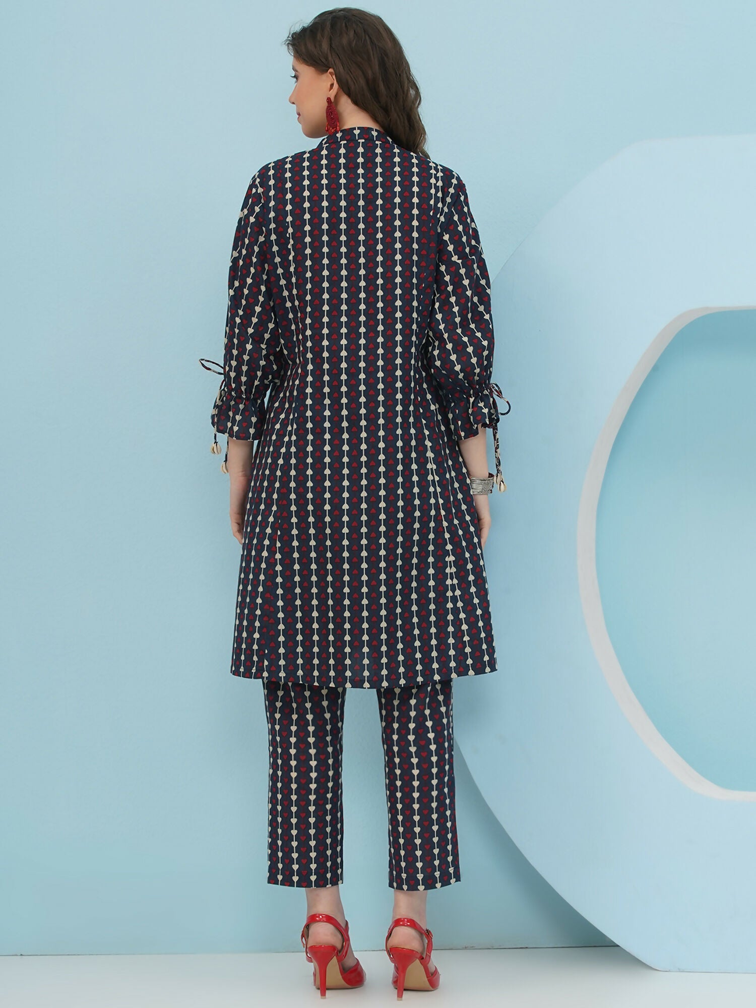 Joban Fashion Blue Printed Co Ord Set | Grocsy