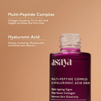 Asaya 5% Multi Peptide Serum With Hyaluronic Acid & Collagen Peptide Face Serum For Anti Ageing | Grocsy