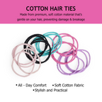 Bronson Professional Elastic Hair Rubber Bands Hair Ties Soft Stretchable Multicolor | Grocsy