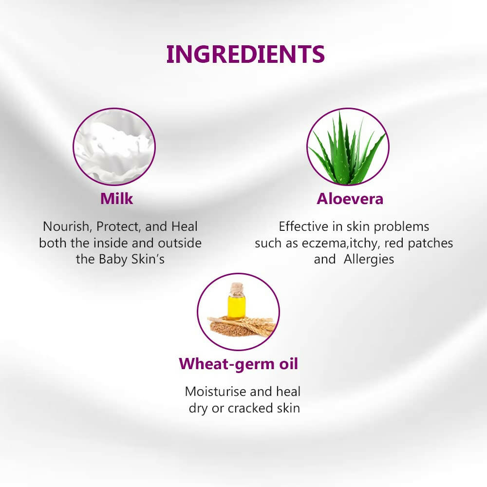 Bello Herbals Baby Milk Lotion | Grocsy