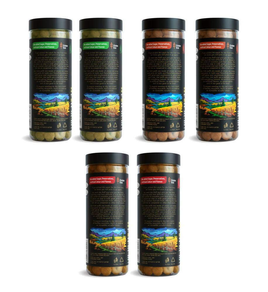 Eatopia Superfoods Jowar Puffs - Assorted | Grocsy