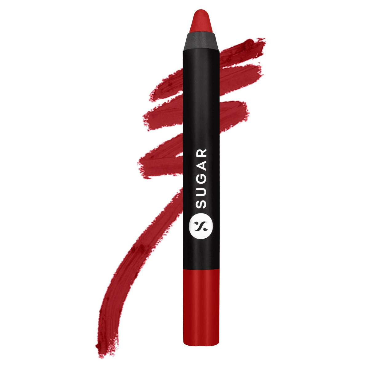 Sugar Cosmetics Matte as Hell Crayon, Lasts upto 8hrs, Water Resistent Lipstick for Women - 01 Scarlett O'Hara | Grocsy