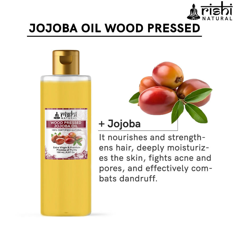 Rishi Natural Jojoba Oil Wood-Pressed | Grocsy