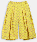 Ahalyaa Yellow Viscose Rayon Printed Kids Top & Palazzo Sets With Jacket For Girls | Grocsy