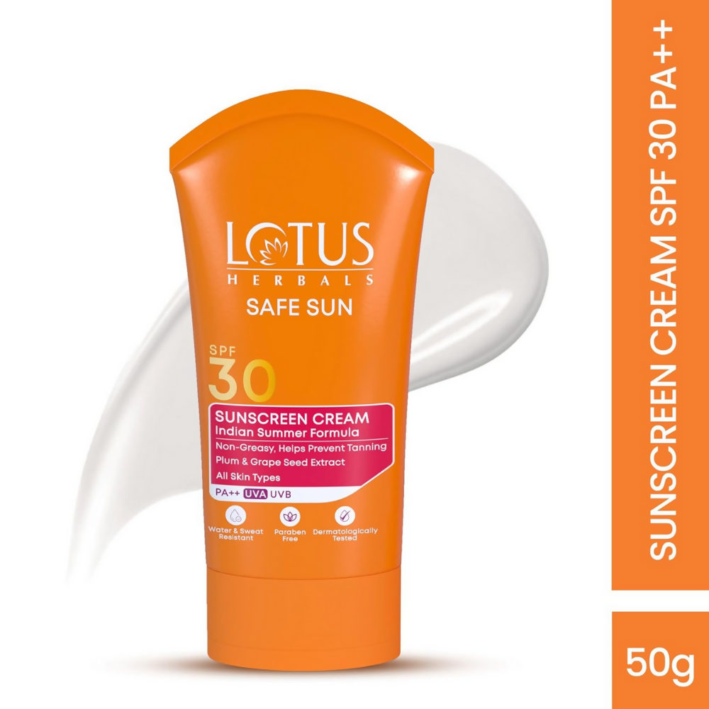Lotus Herbals Safe Sun Sunscreen Cream SPF 30 PA+++ | Grocsy