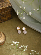Ruby Raang Pink Kundan Studs | Grocsy