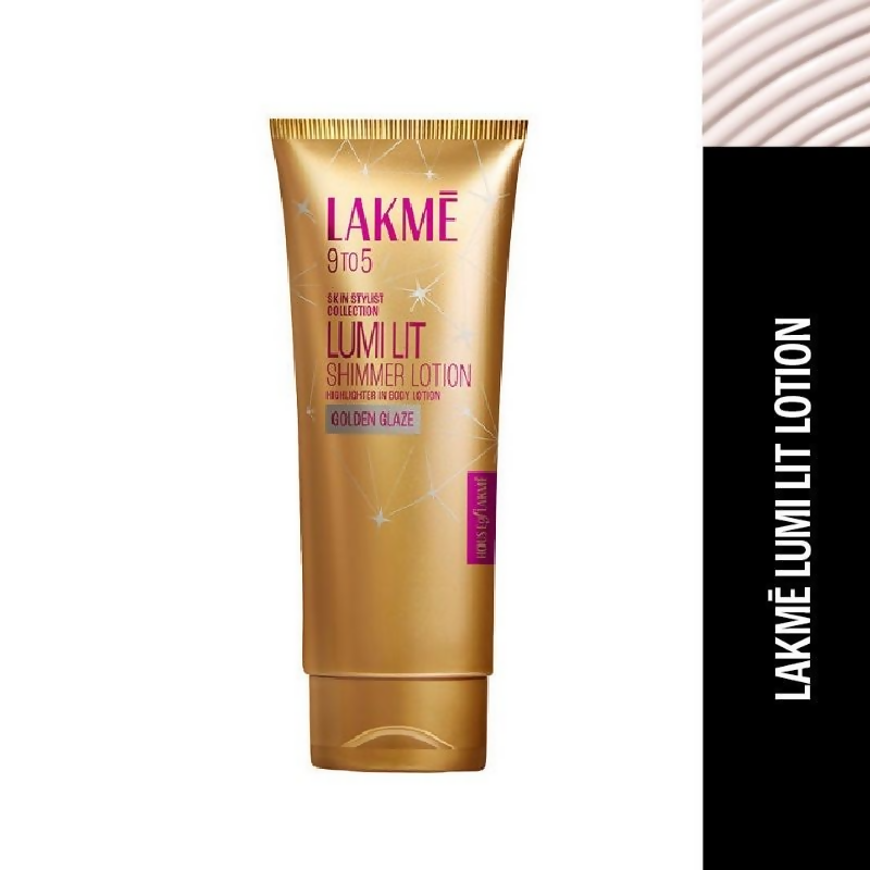 Lakme Lumi Lit Lotion Body Highlighter & Strobe Cream - Gold | Grocsy