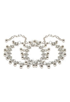 Mominos Fashion Kamal Johar Oxidised Silver Adjustable Anklets | Grocsy