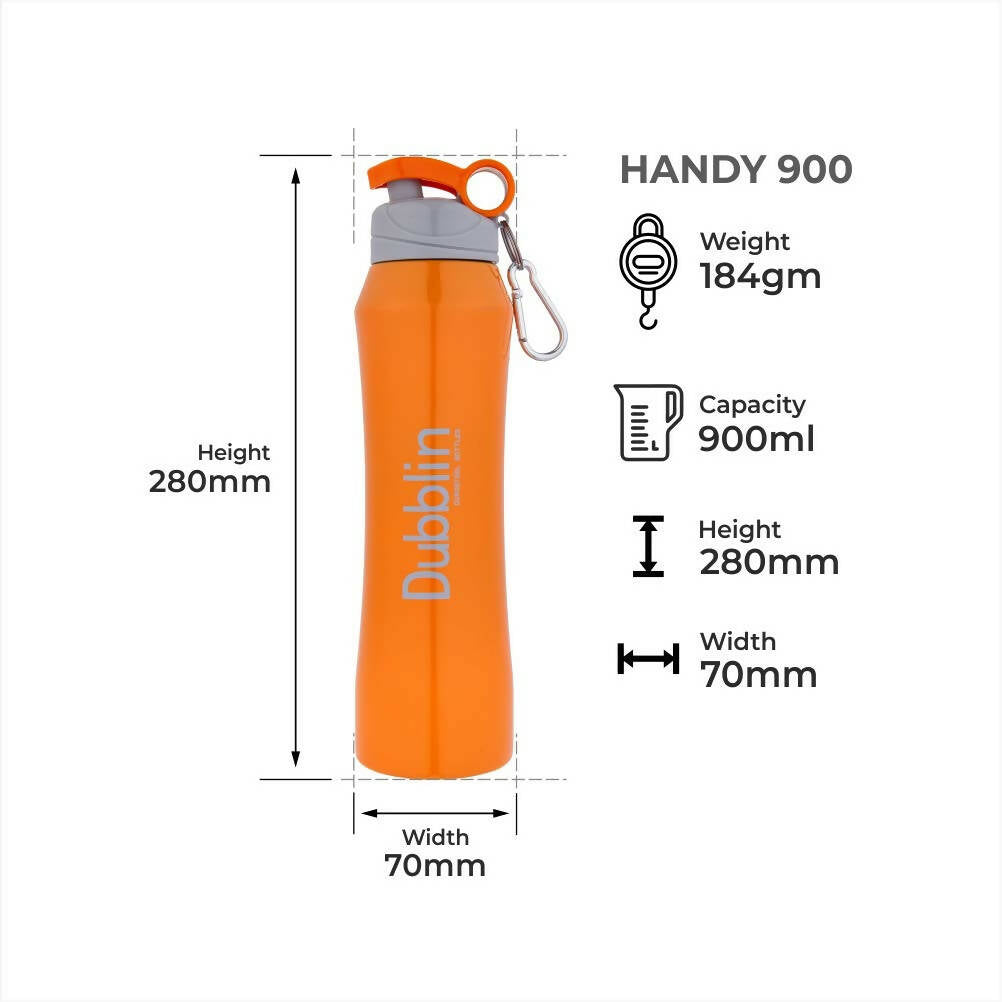 Dubblin Handy Stainless Steel Sipper Water Bottle | Grocsy