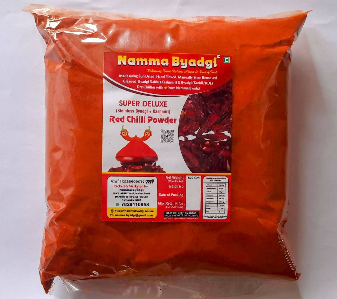 Namma Byadgi's Mirchi Kit - Dry Red Chillies & Chilli Powder | Grocsy