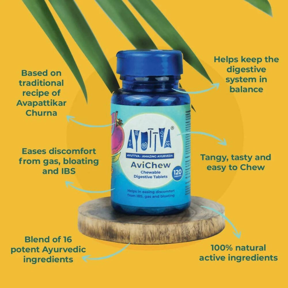 Ayuttva AviChew Chewable Digestive Tablets | Grocsy