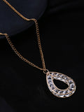 NVR Women Gold-Polished Oxidised Bohemian Necklace | Grocsy