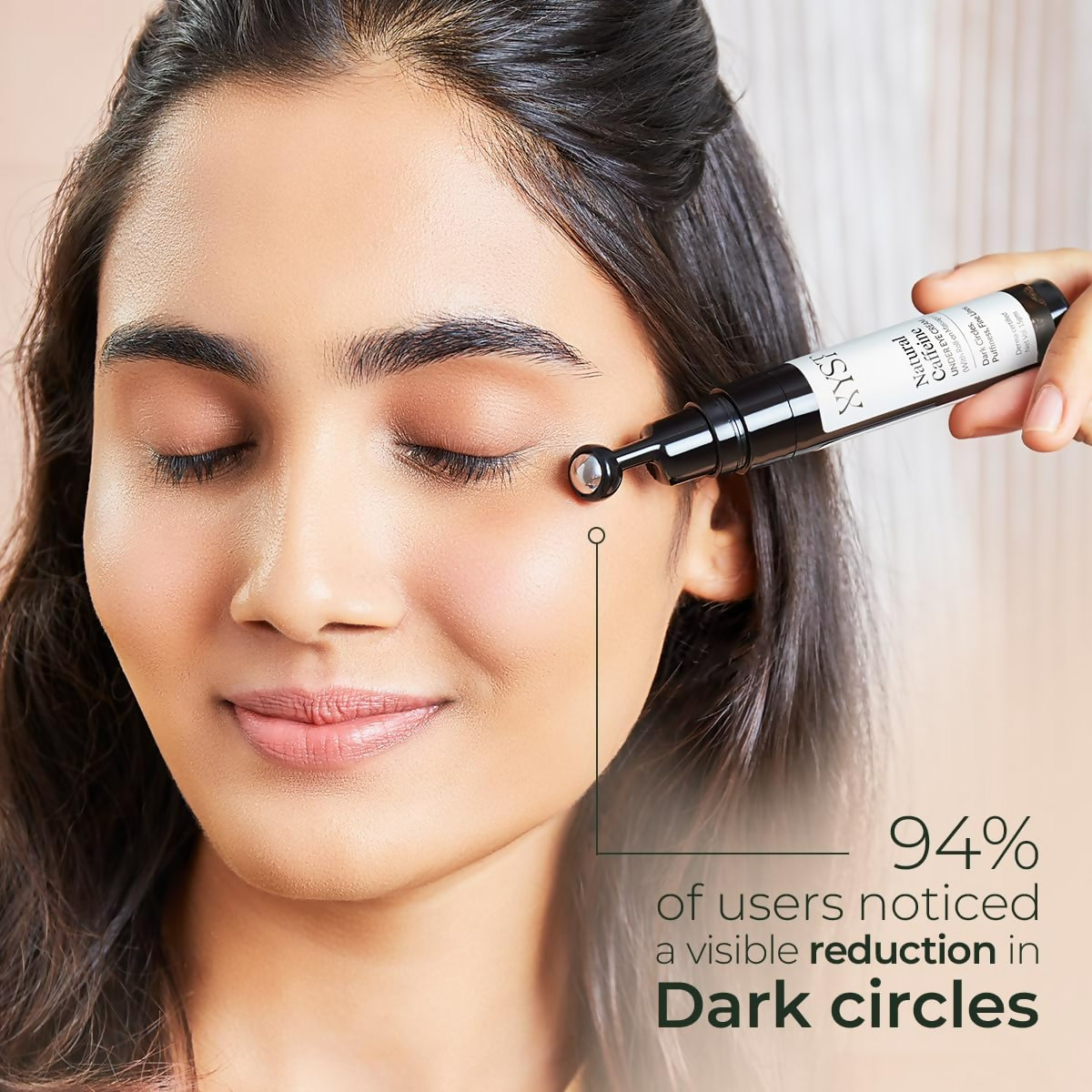 Xyst Natural Caffeine Under Eye Roll-On For Dark Circle | Grocsy