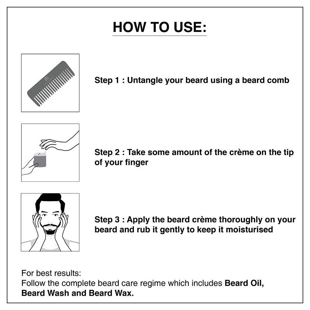 The Man Company Beard Softening Cream with Argan & Mint | Grocsy